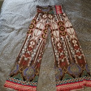 Boho yoga flare pants